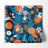 W21-TROPICA BIRD SILK POCKET SQUARE